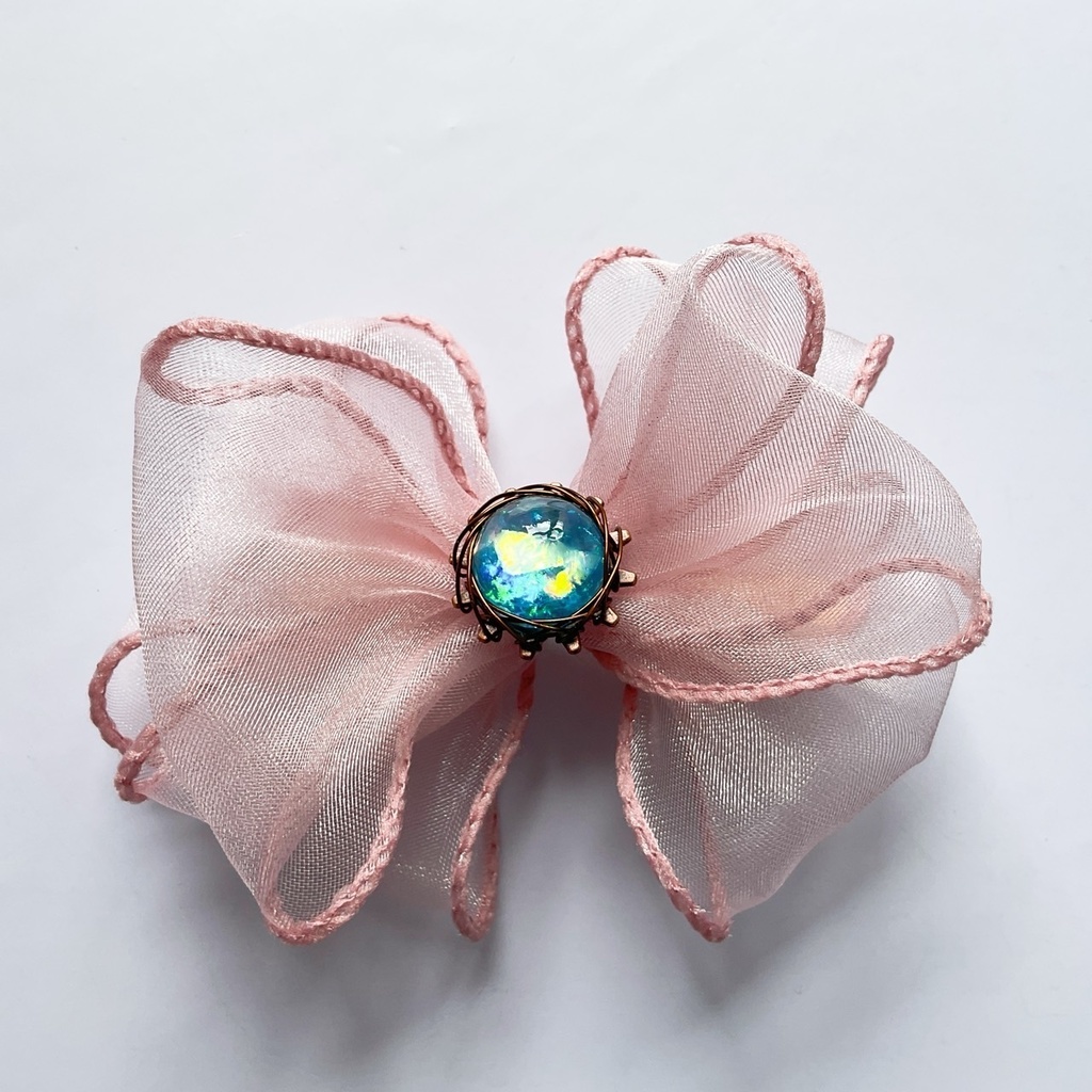 きらきら桜シフォン ヘアクリップ