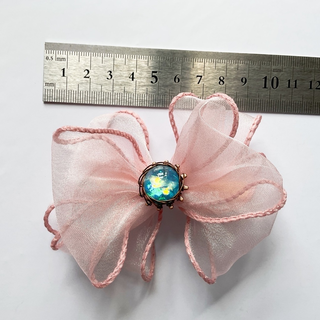 きらきら桜シフォン ヘアクリップ