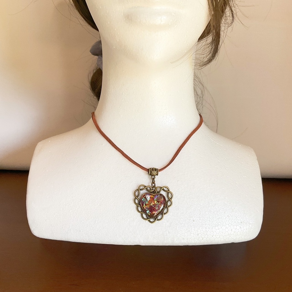 ホログラムハートのペンダント