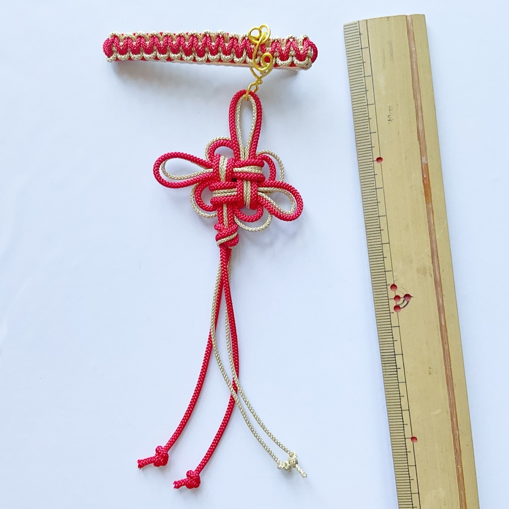 中華風ヘアクリップ 飾り結び
