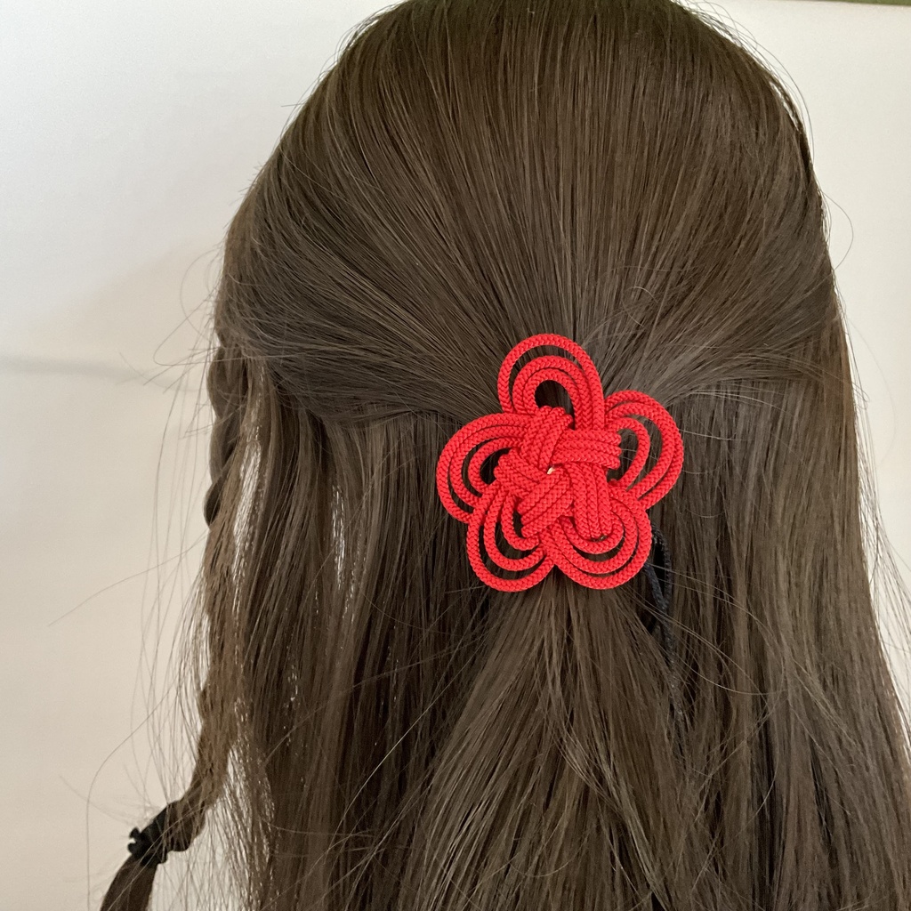 梅結びのポニーフック