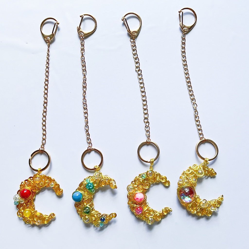 星降る月のバッグチャーム