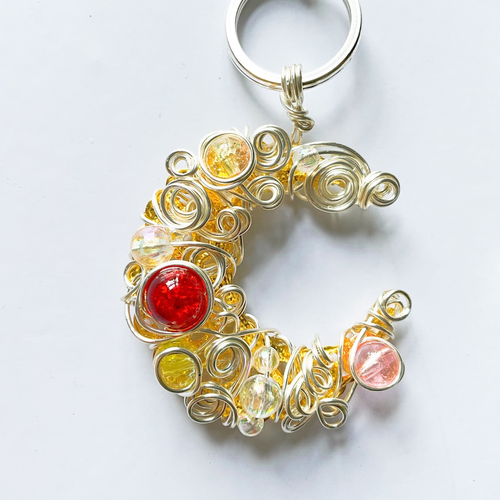 星降る月のバッグチャーム