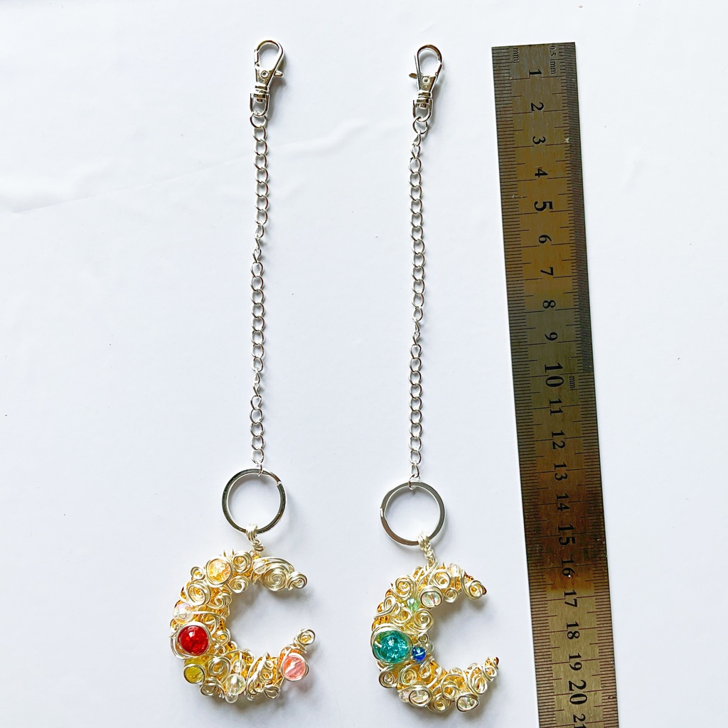 星降る月のバッグチャーム