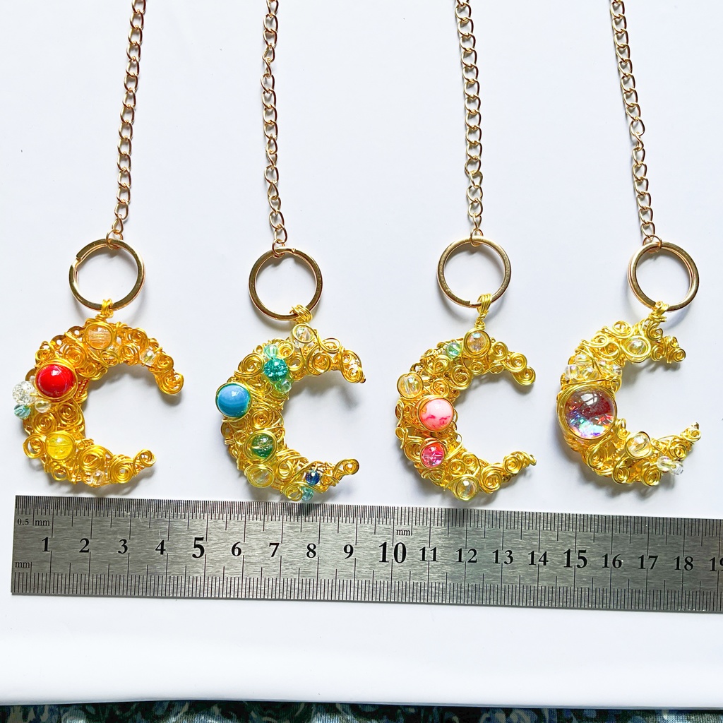 星降る月のバッグチャーム