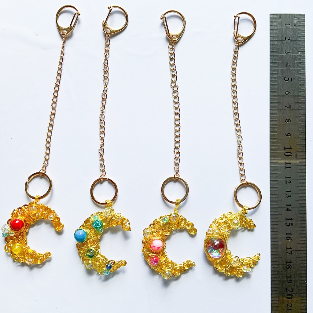 星降る月のバッグチャーム