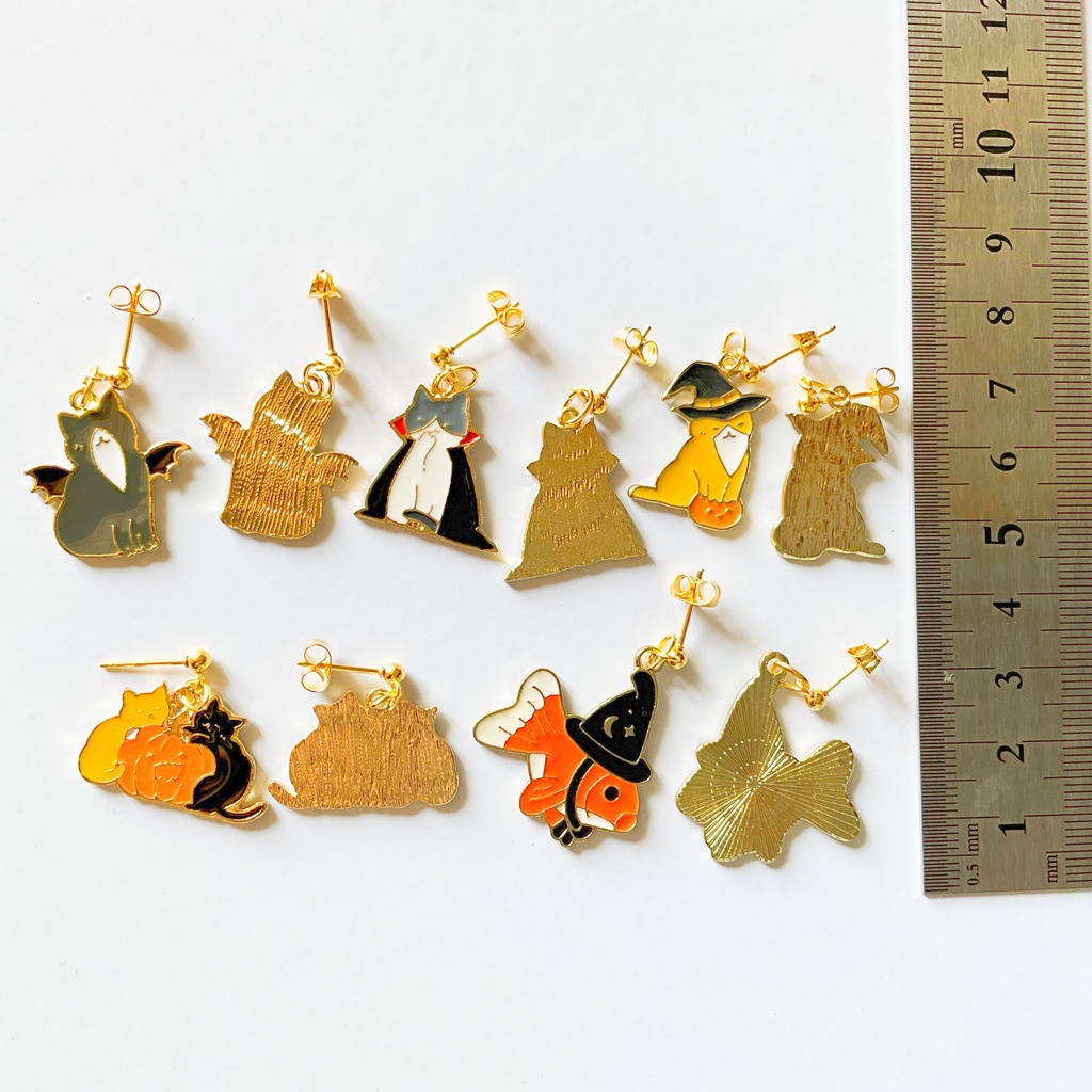 小さな魔法を耳元に ハロウィンのピアス・イヤリング