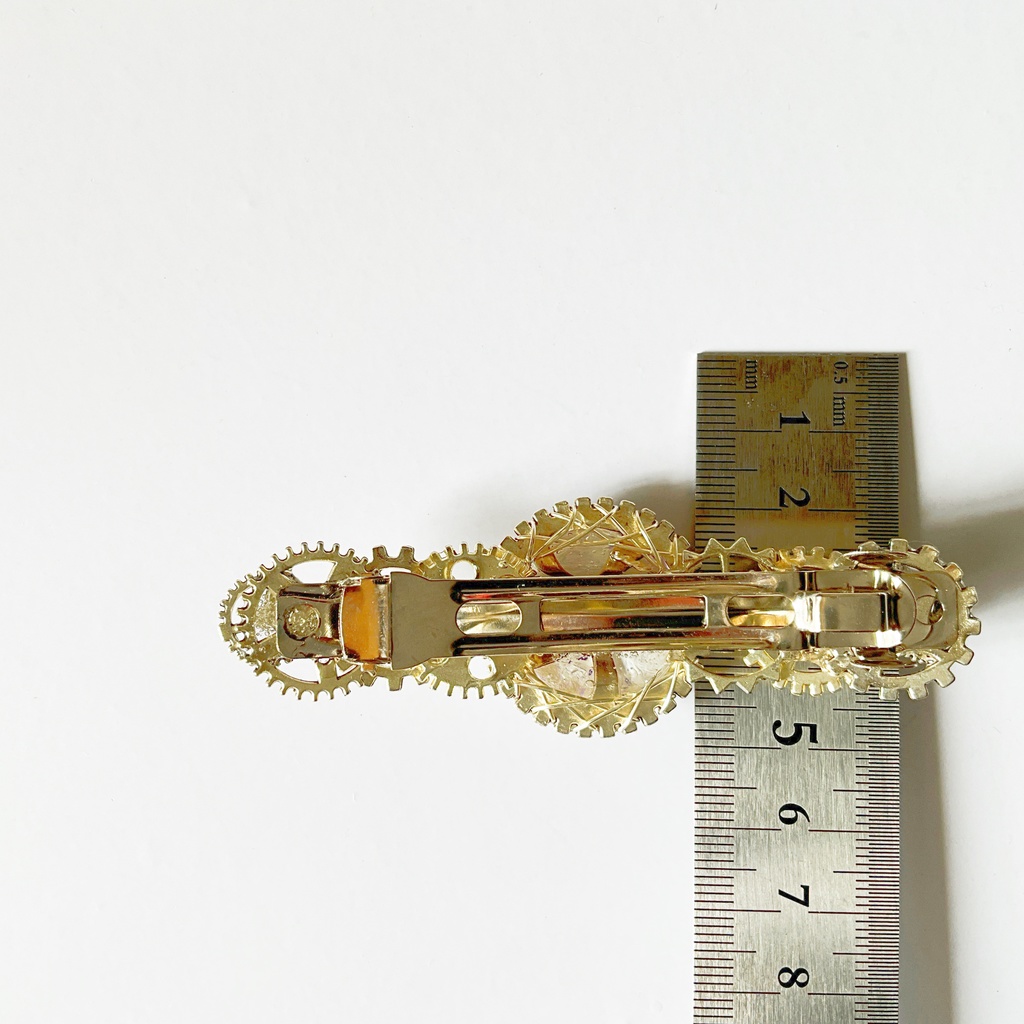 歯車のバレッタ