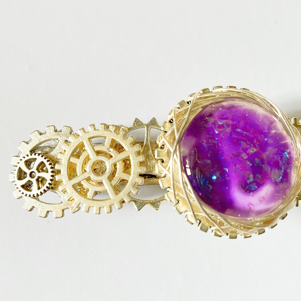 歯車のバレッタ