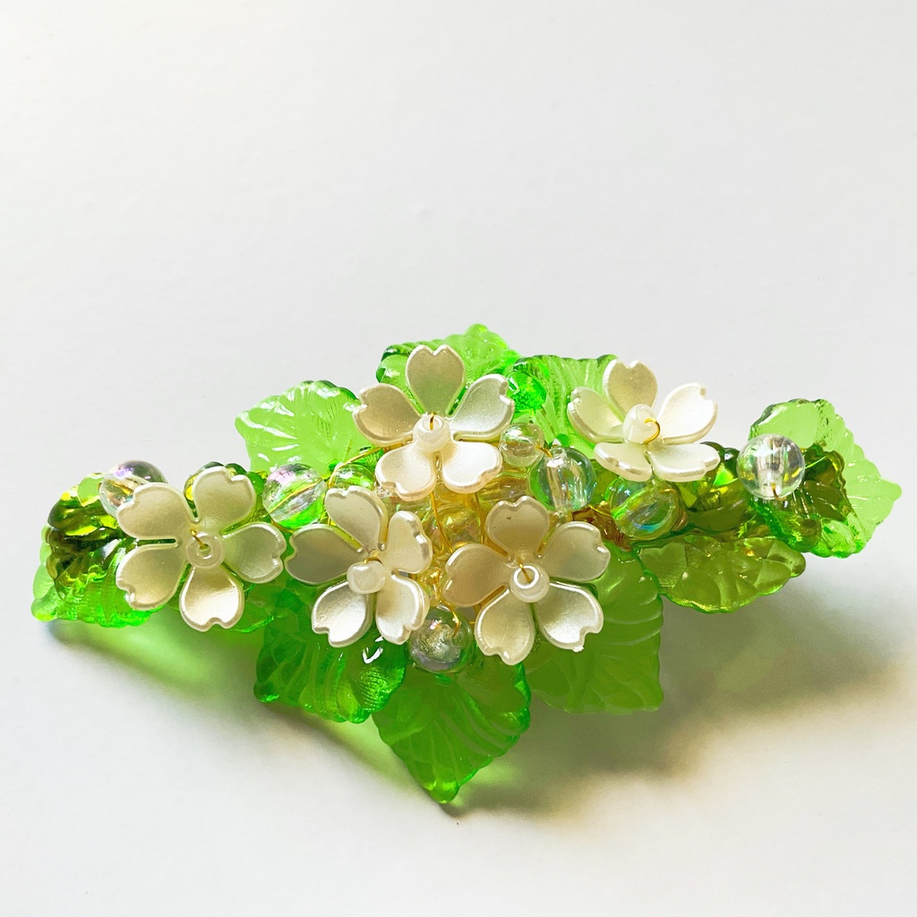 花かんむりのヘアクリップ［Little Bloom］