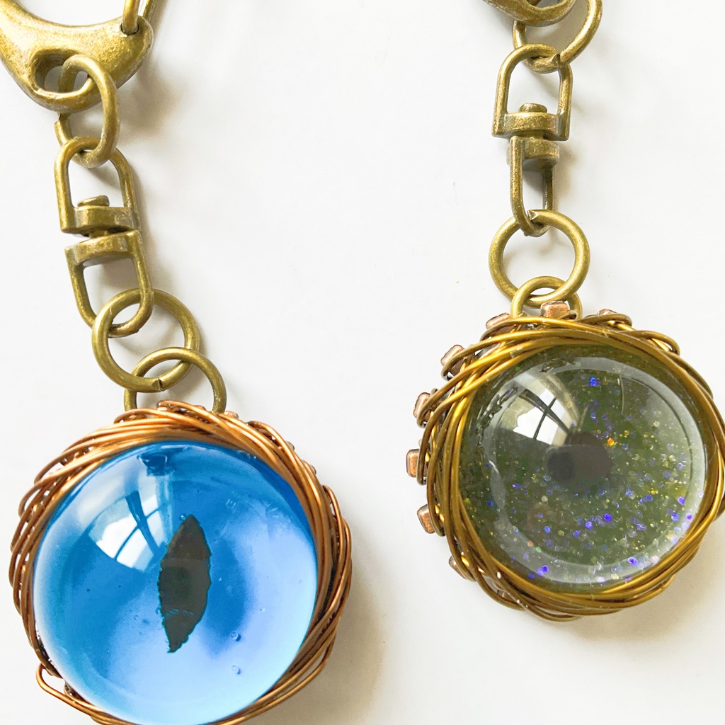 ねこのひとみ バッグチャーム