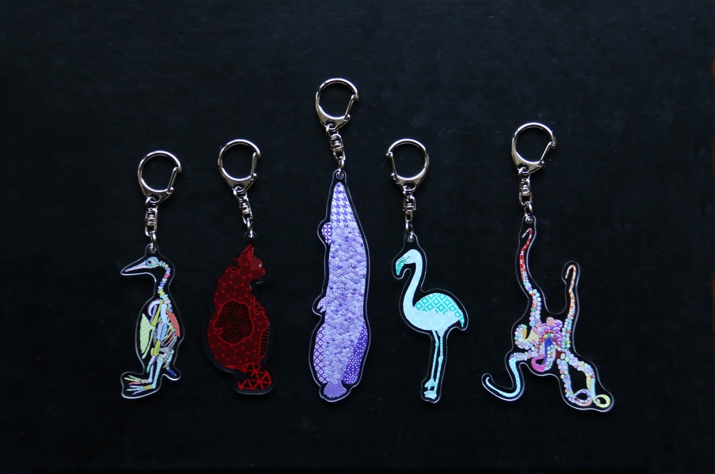 模様生命体 アクリルキーホルダー