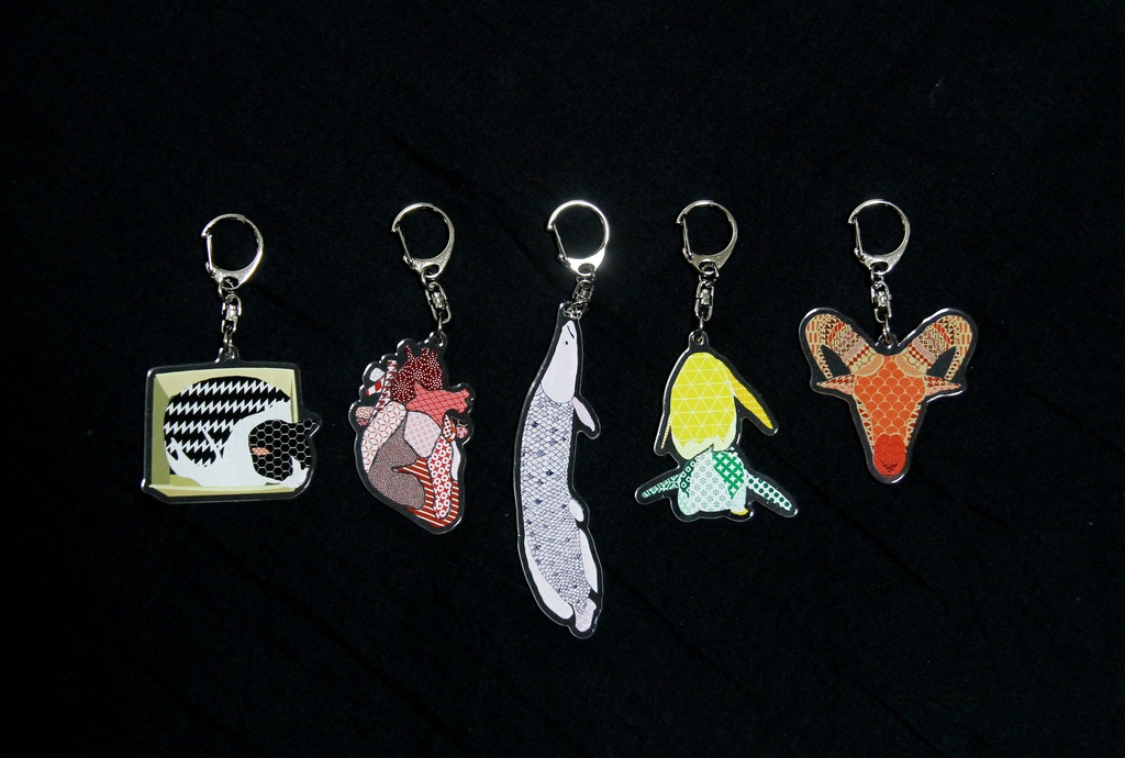 模様生命体 アクリルキーホルダー