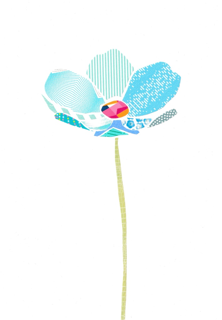 青い花