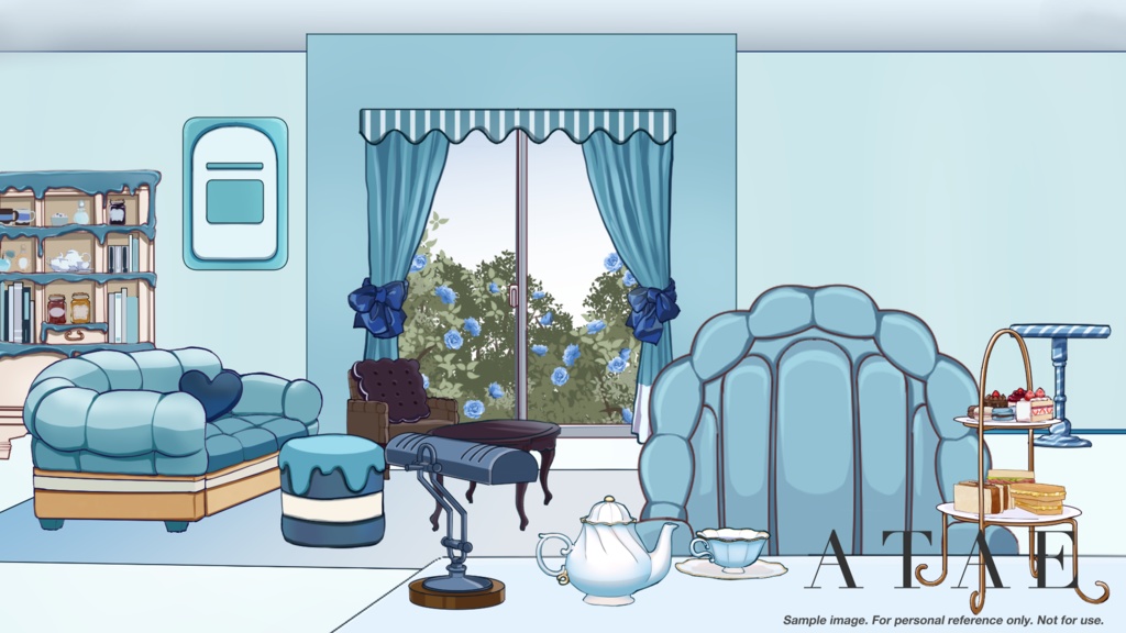 バレンタイン部屋 | VTuber向け背景(静止画)