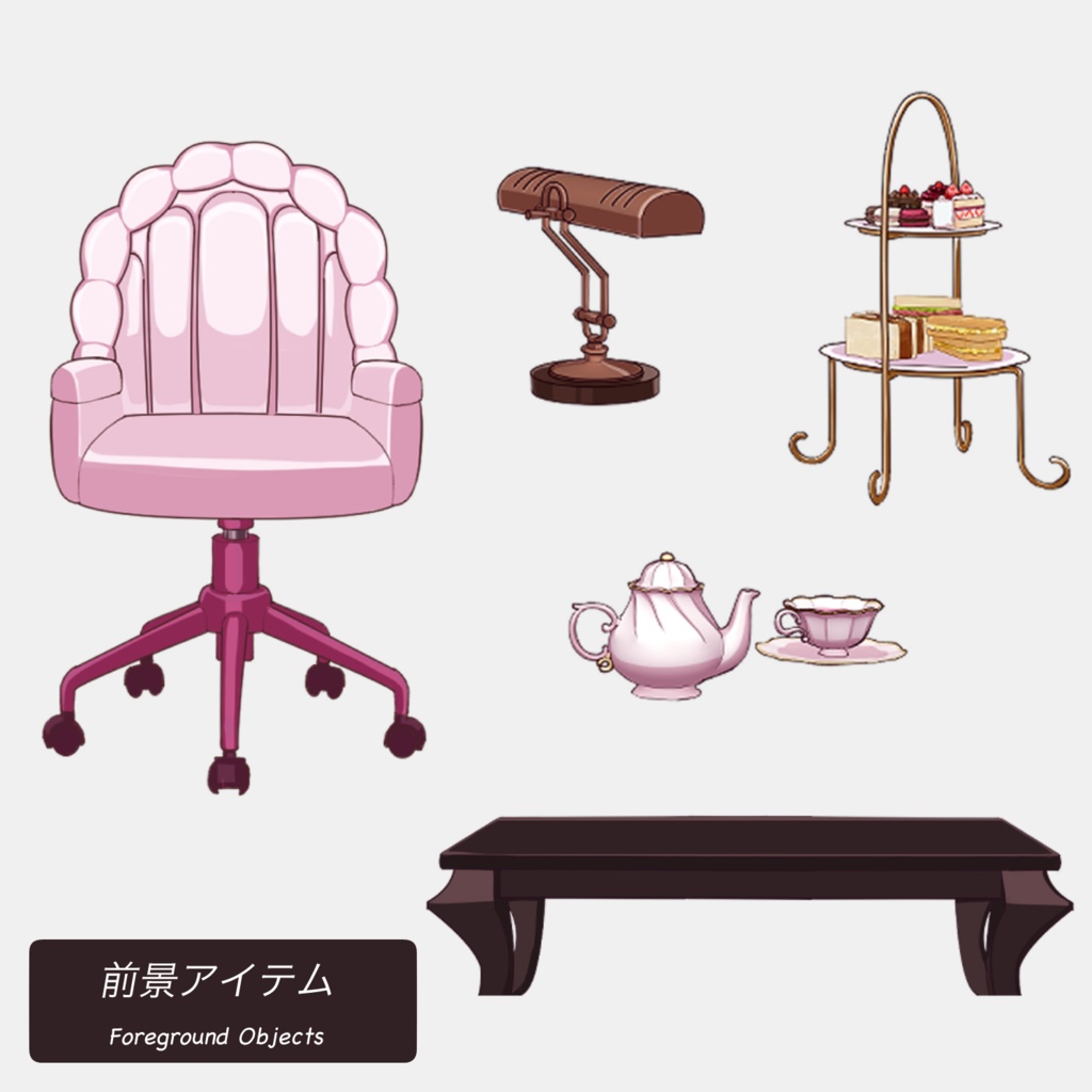 バレンタイン部屋 | VTuber向け背景(静止画)