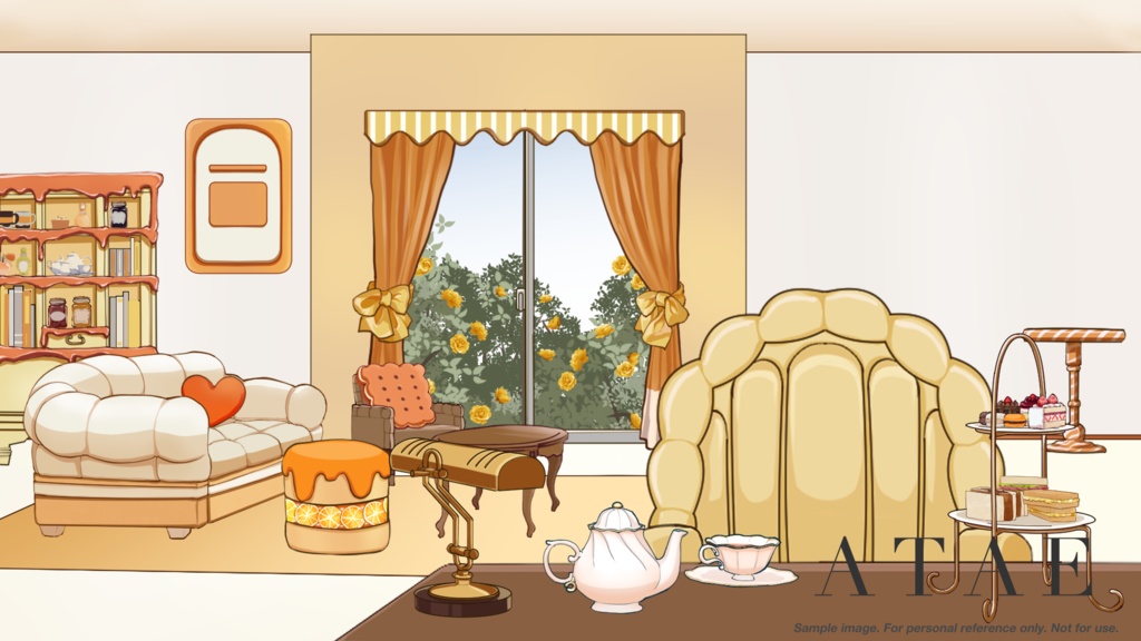 バレンタイン部屋 | VTuber向け背景(静止画)