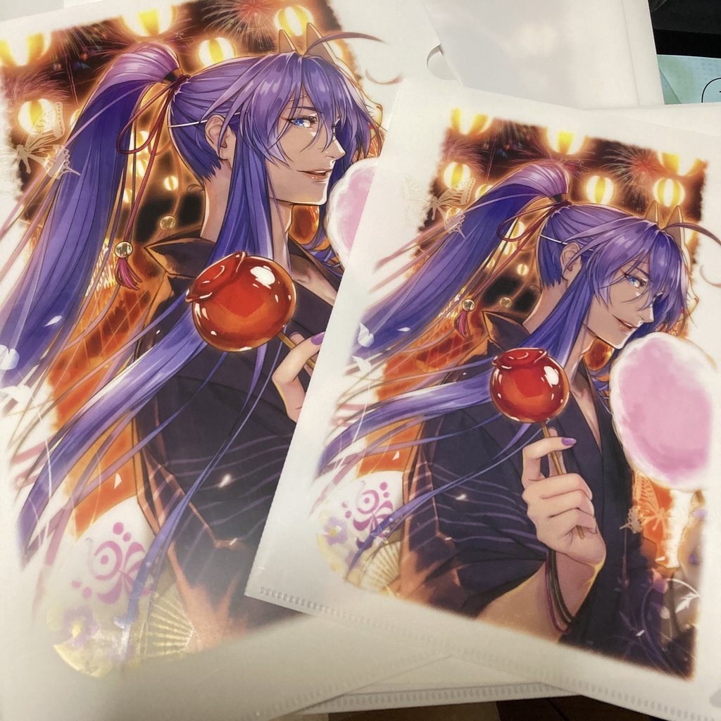 夏祭りがくぽのクリアファイルとポストカードのセット