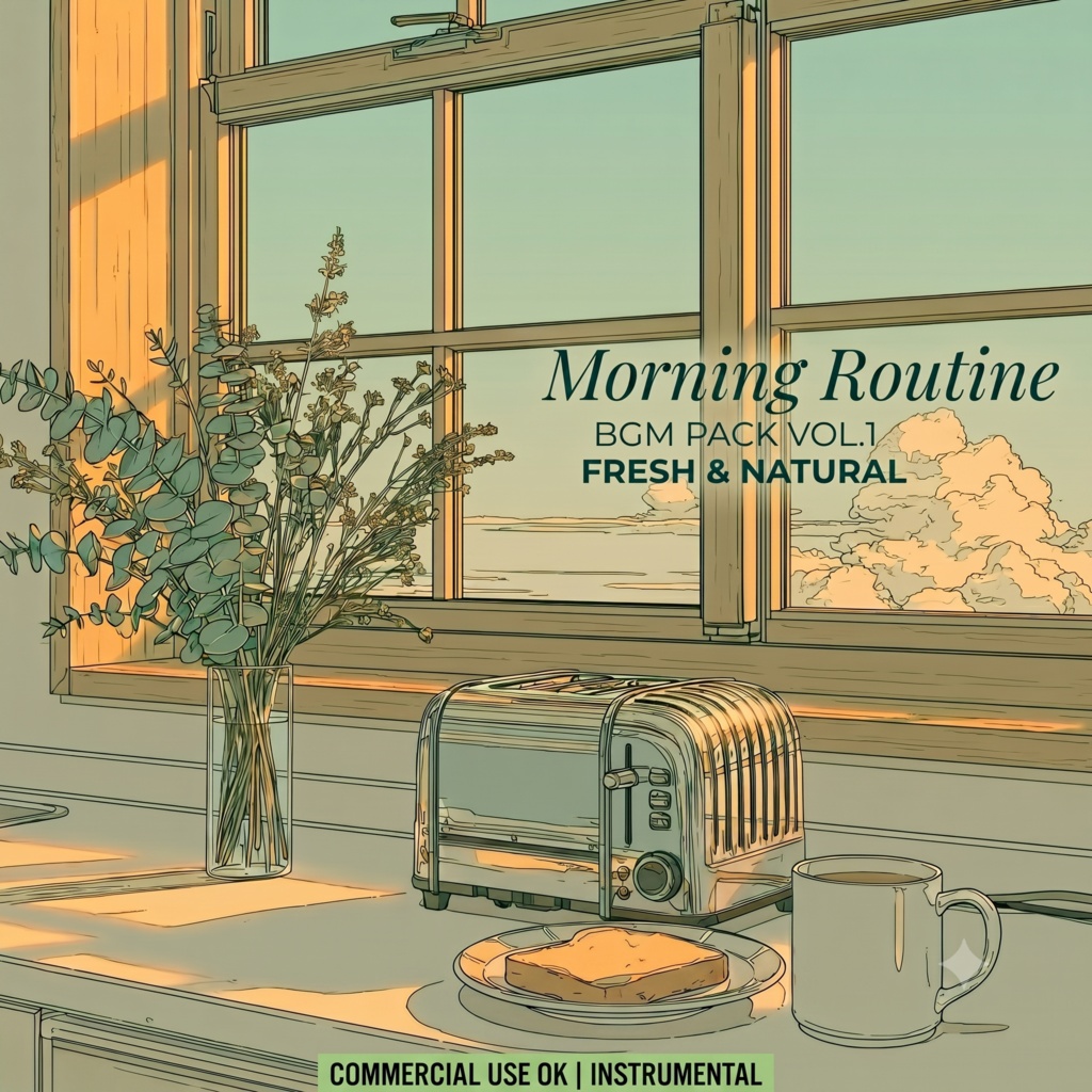 【著作権フリーBGM】Morning Routine BGM Pack Vol.1 - FRESH & NATURAL