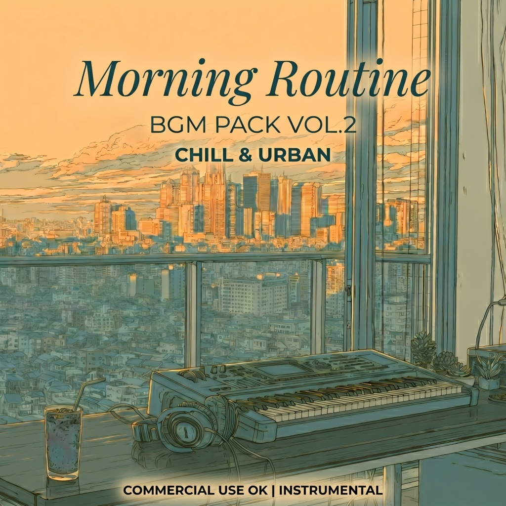 【著作権フリーBGM素材】Morning Routine BGM Pack Vol.2 CHILL & URBAN