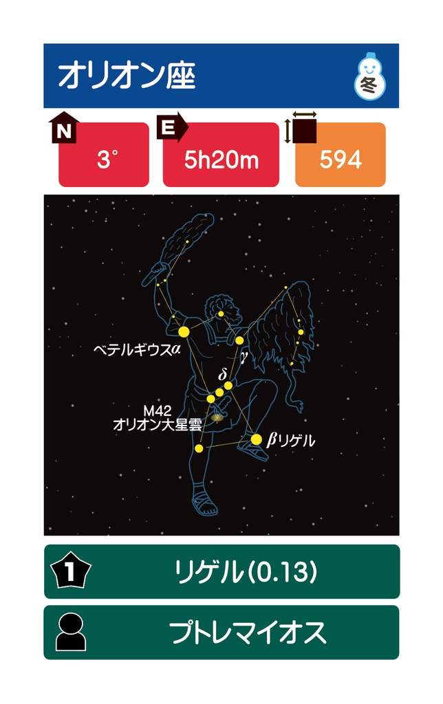 さでらみゆきの星空散歩・冬
