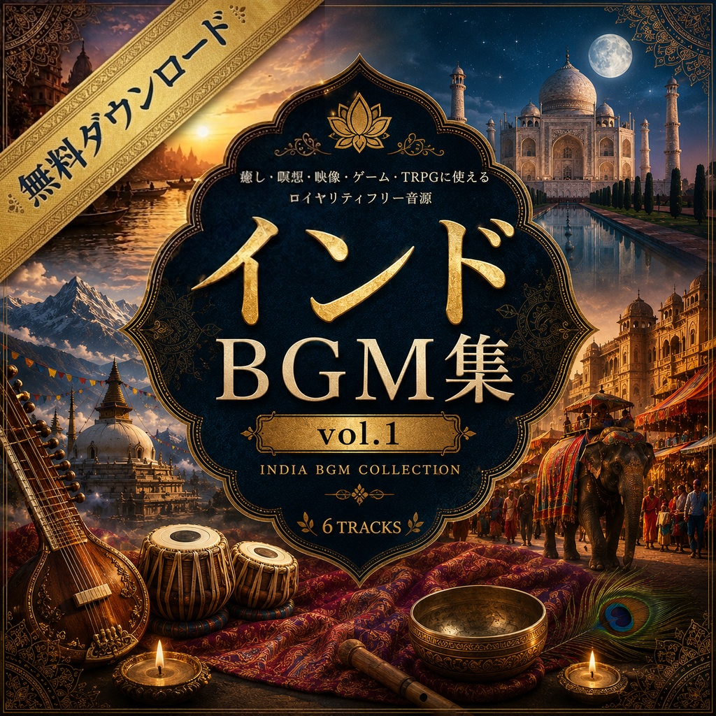 【無料】インドBGM「カレー日和」｜商用利用OK・ロイヤリティフリー