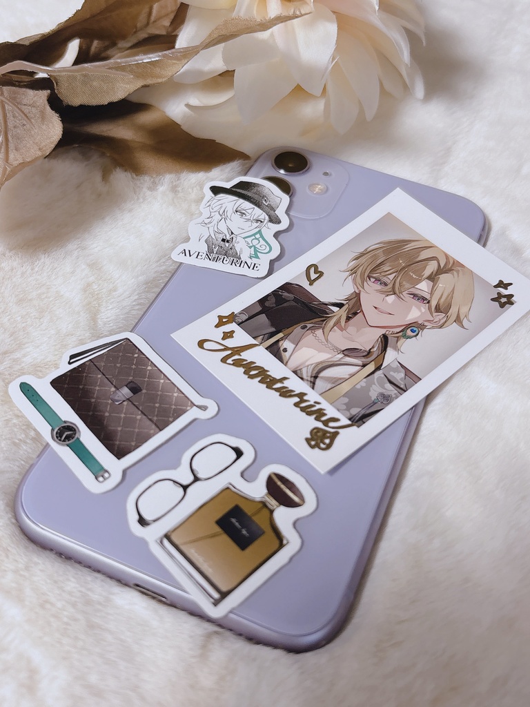 【自宅発送】アベンチュリン流砂アクスタ&カード&ステッカーセット