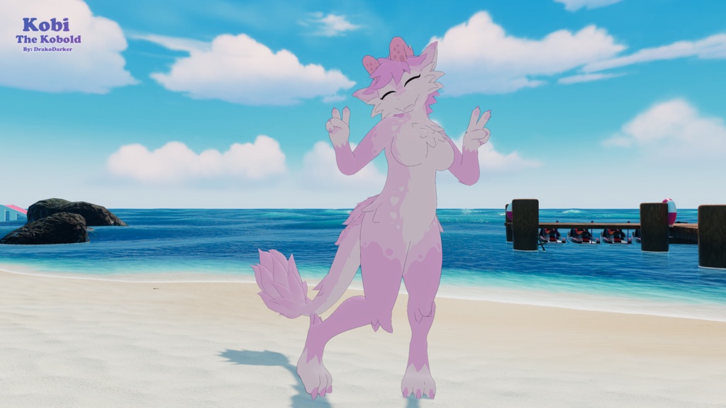 オリジナル3Dモデル 「コボルドのコビ」"Kobi the Kobold" VRChat