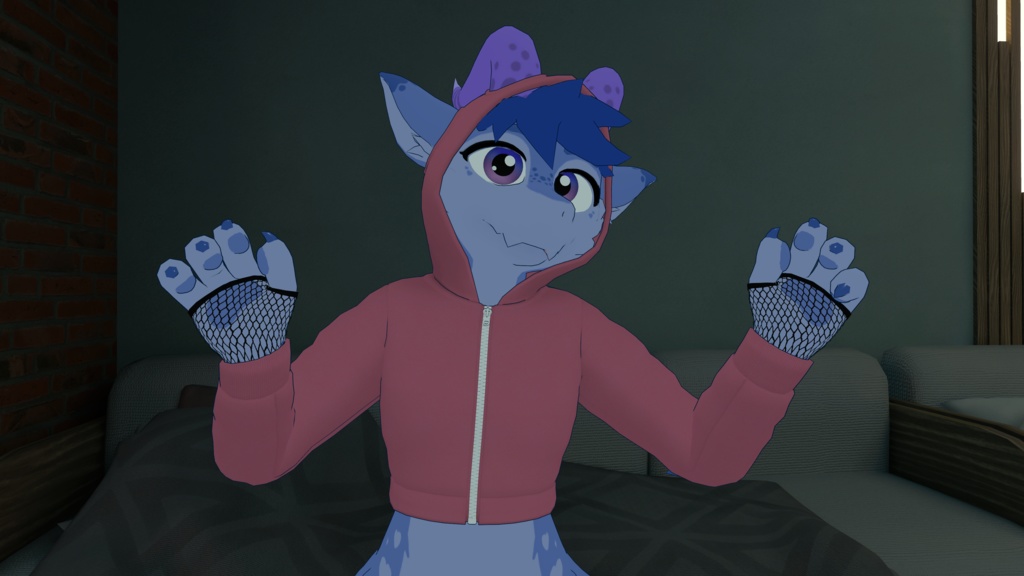 コビ用衣類パック - パーカー、クロップトップ、アームフィッシュネット