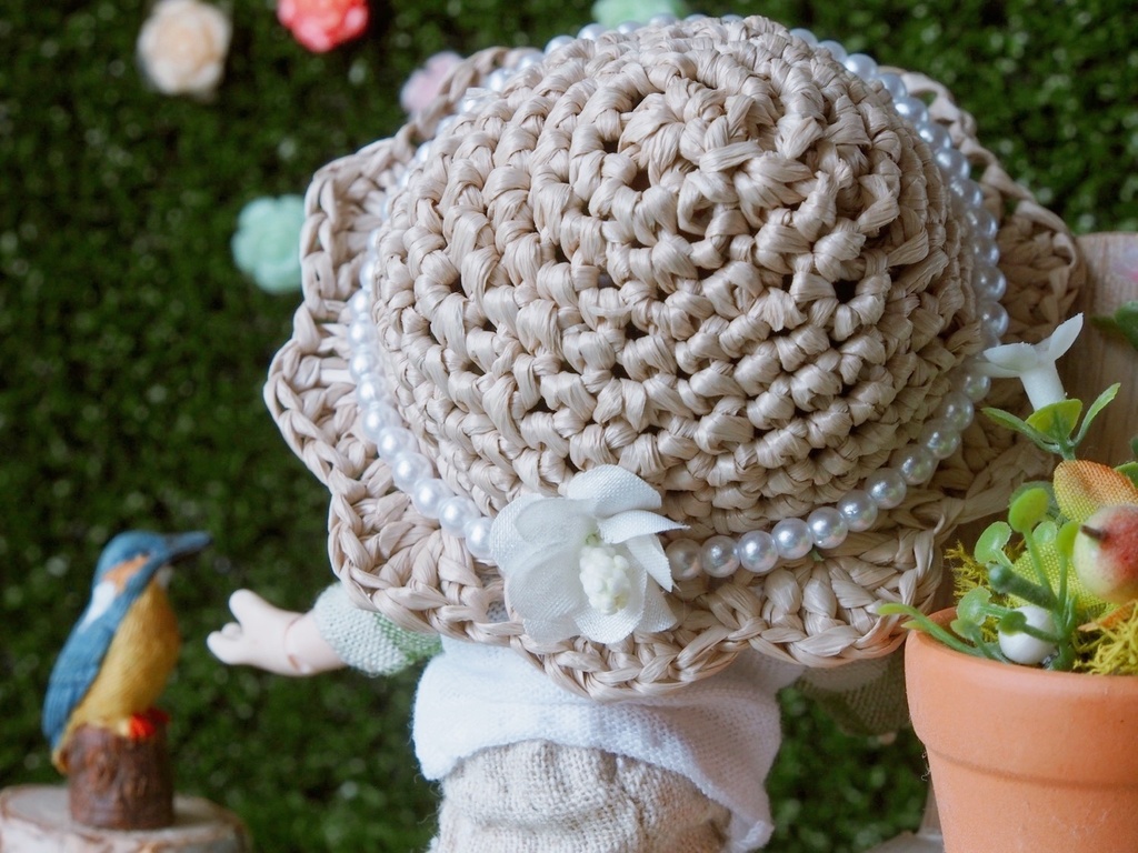 お花麦わら帽子