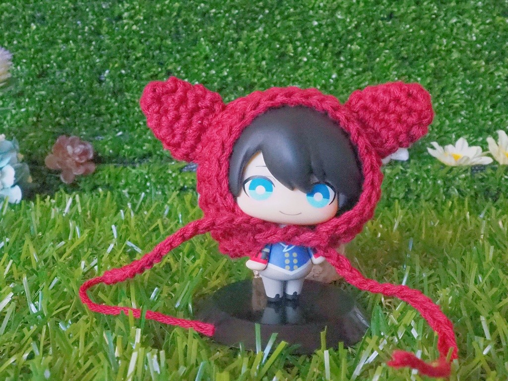 小さいうさみみ&お花ボンネット