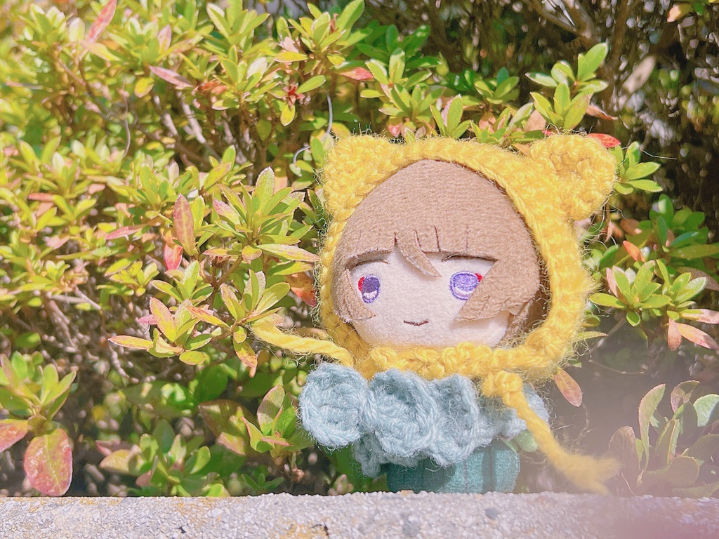 小さいうさみみ&お花ボンネット