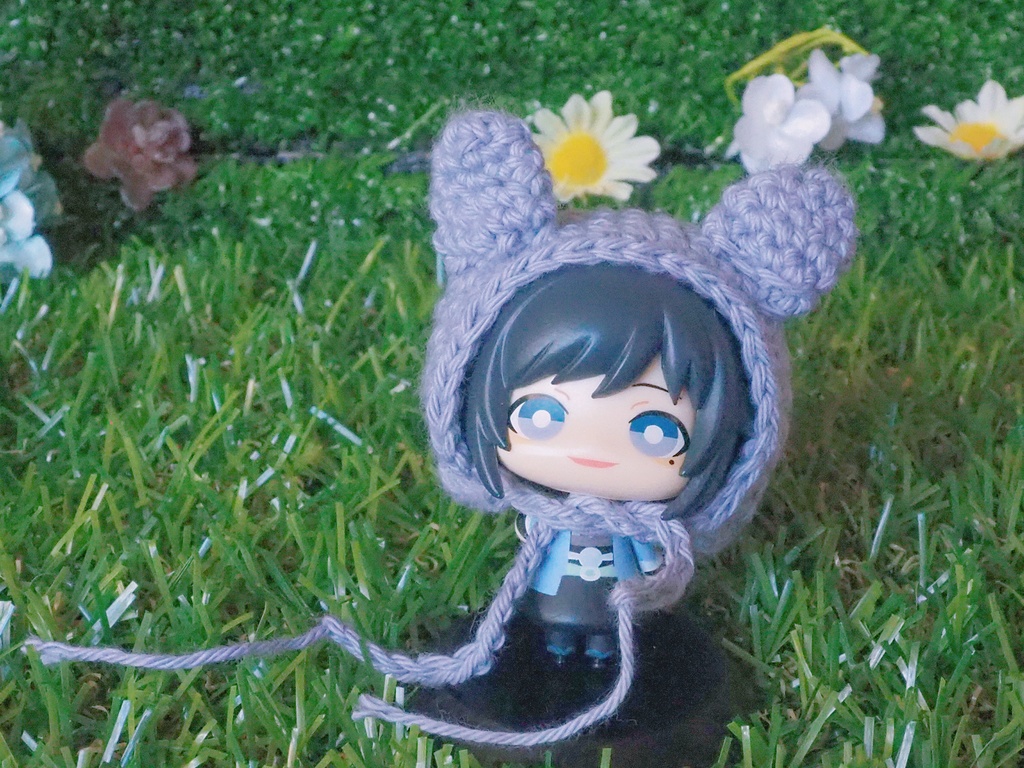 小さいうさみみ&お花ボンネット