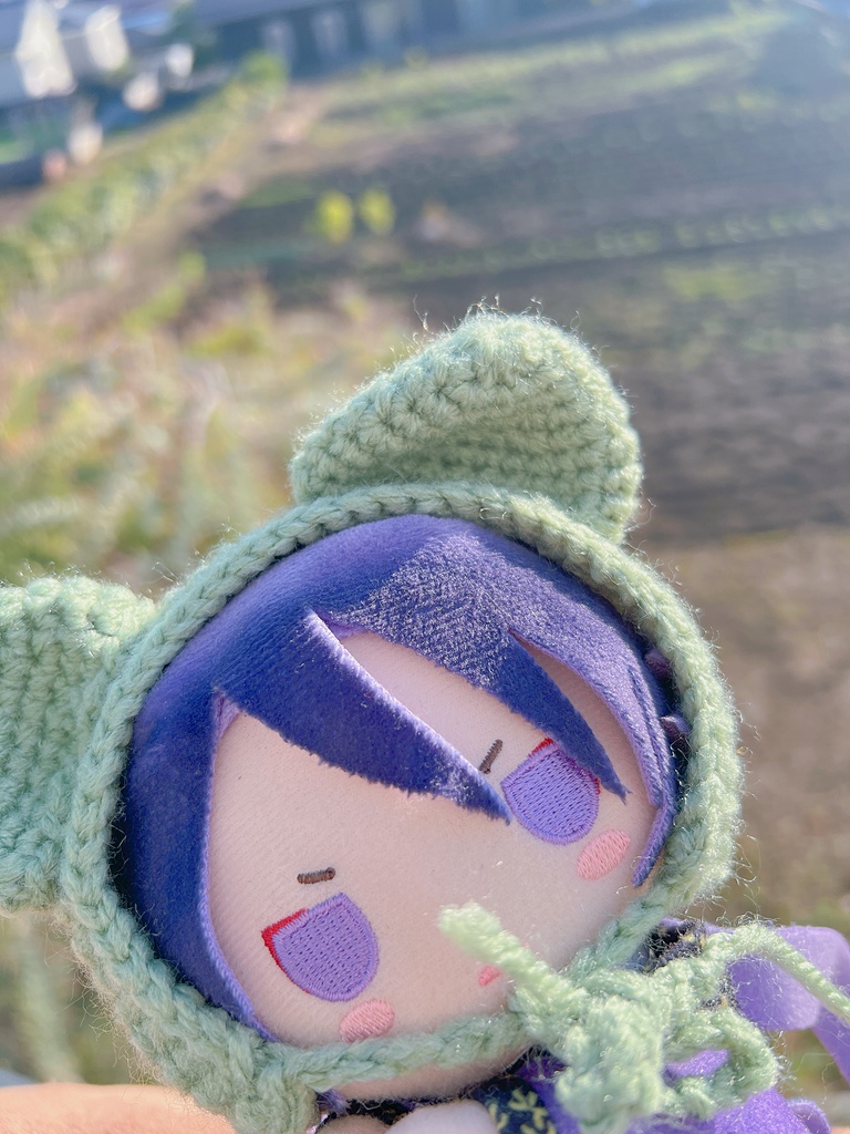 小さいうさみみ&お花ボンネット