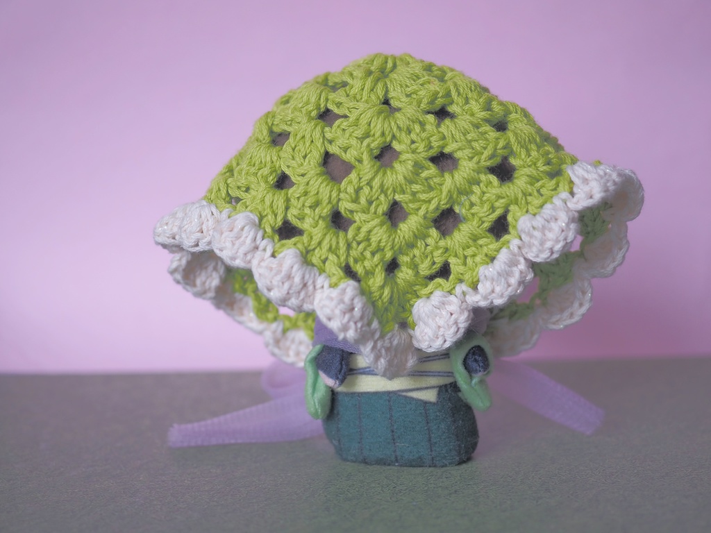 ふりふりバブーシュカ(約〜17cm)中くらいの大きさ