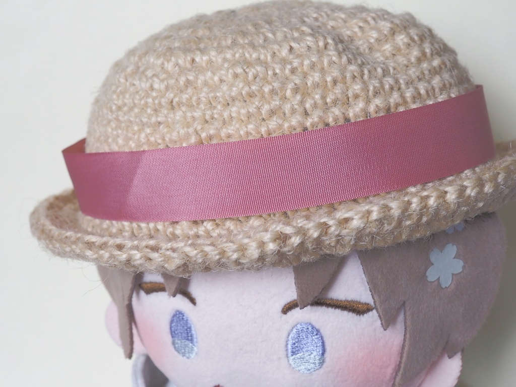 おりぼん麦わら帽子(わんぱくさん等約30cm〜