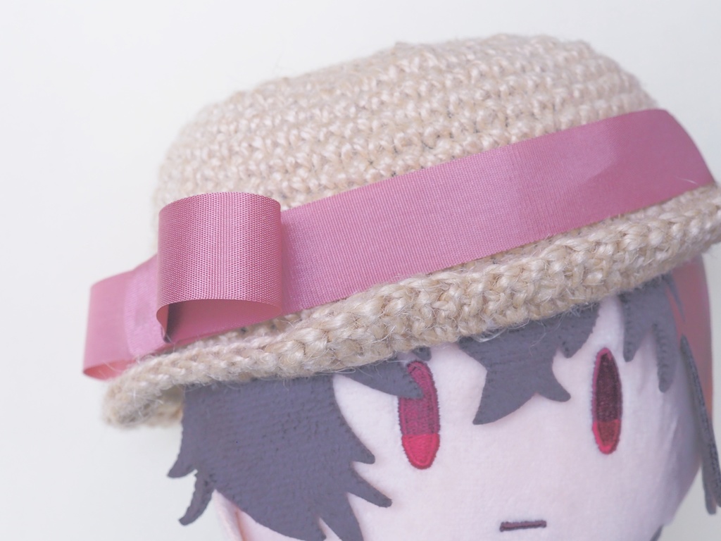 おりぼん麦わら帽子(わんぱくさん等約30cm〜