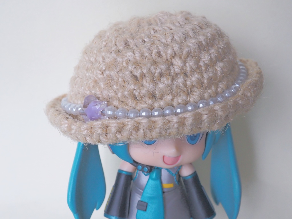 おりぼん麦わら帽子(ねんどろ等約〜17cm)