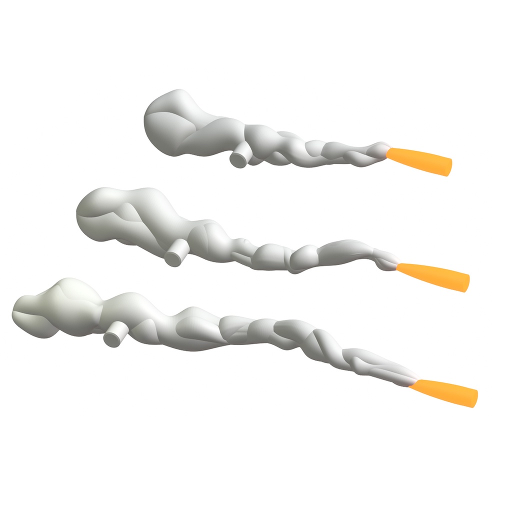 【3Dプリンター出力品】3連装ミサイルランチャー