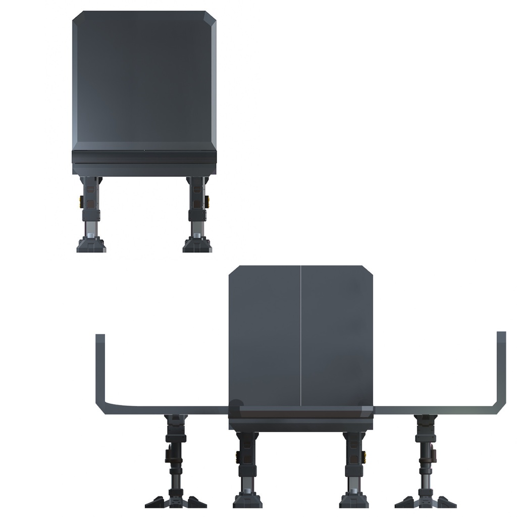 【3Dプリンター出力品】中型コンテナ用リフト、ハッチ支持用アウトリガー