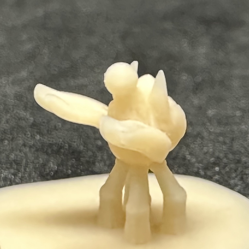 【3Dプリンター出力品】カスタム頭部パーツ 女性 ツインテール