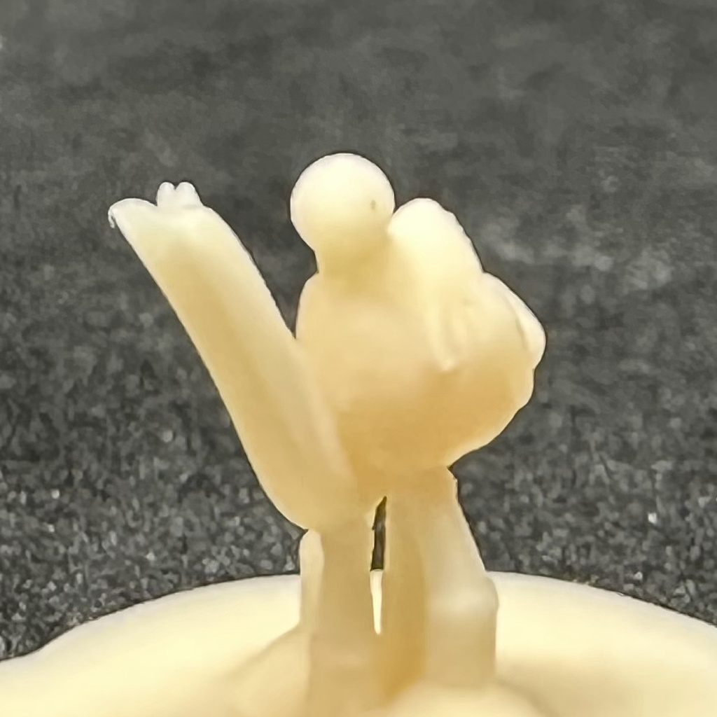 【3Dプリンター出力品】カスタム頭部パーツ 女性 ポニーテール