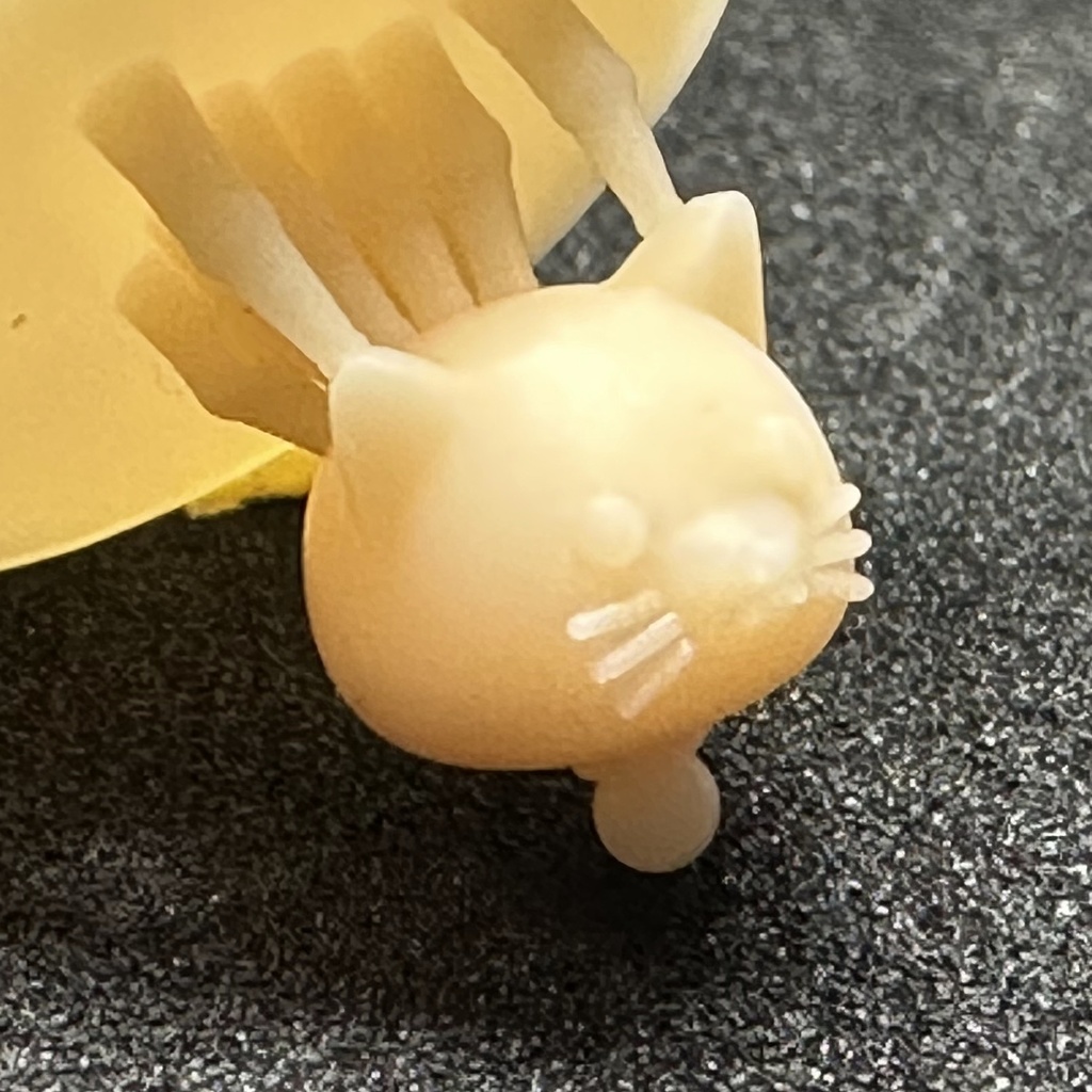 【3Dプリンター出力品】カスタム頭部パーツ 男性 ネコヘッド