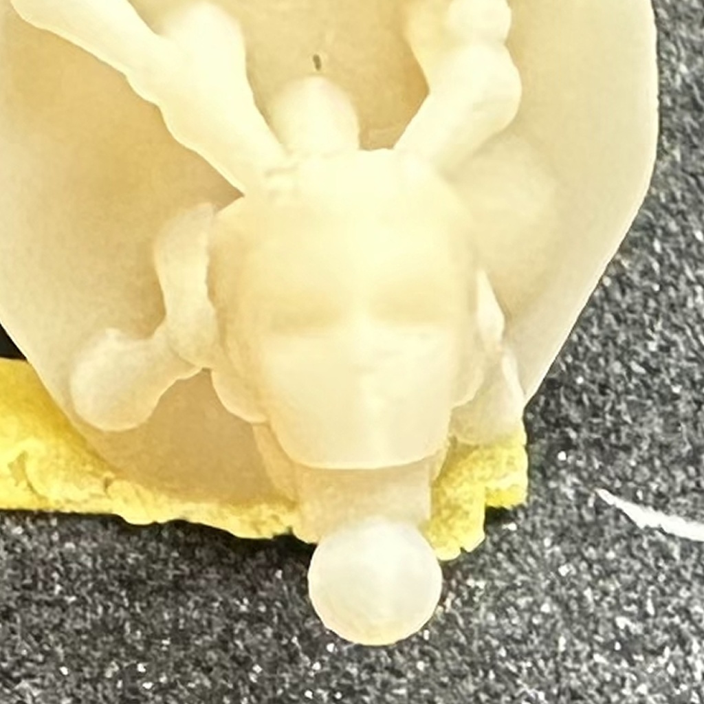 【3Dプリンター出力品】カスタム頭部パーツ 男性 若者A オールバック