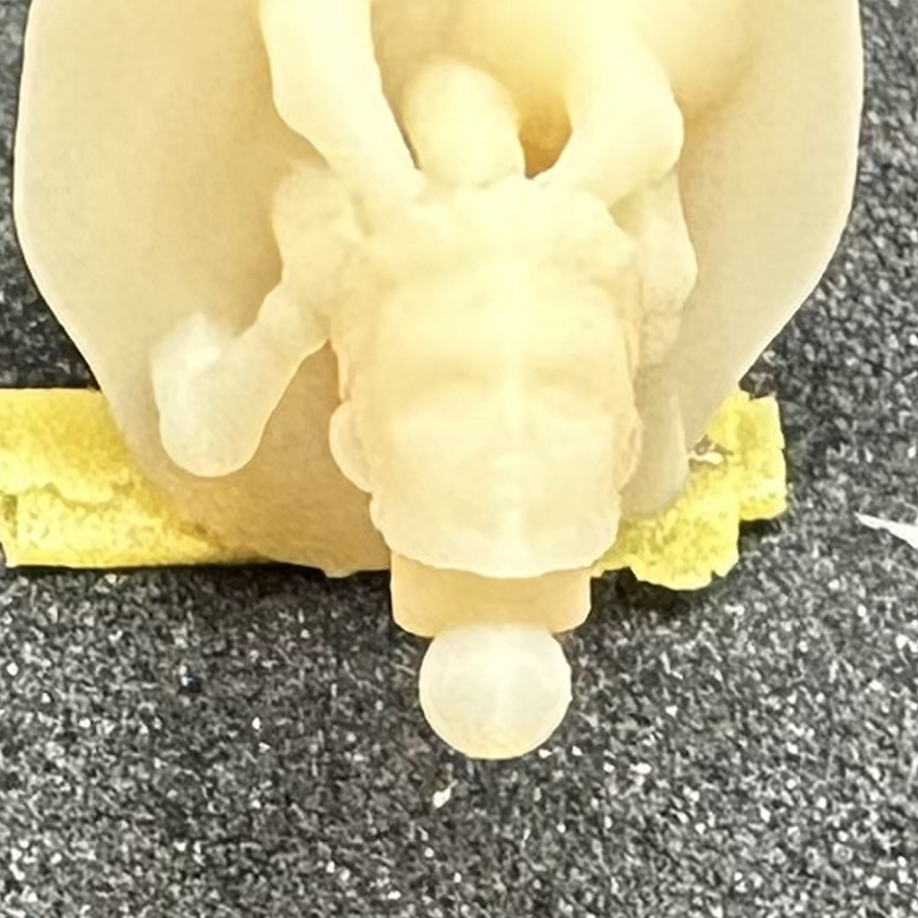 【3Dプリンター出力品】カスタム頭部パーツ 男性 中年 ヒゲ