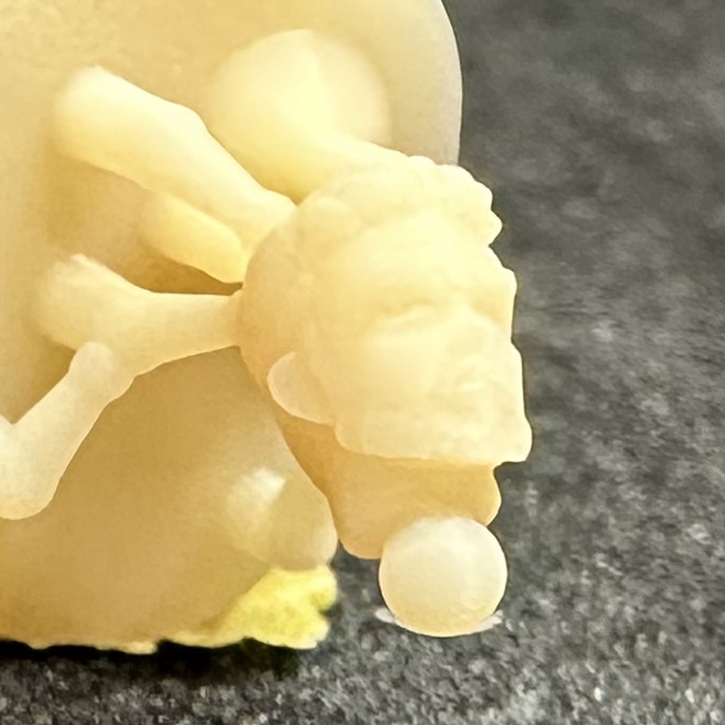 【3Dプリンター出力品】カスタム頭部パーツ 男性 中年 ヒゲ