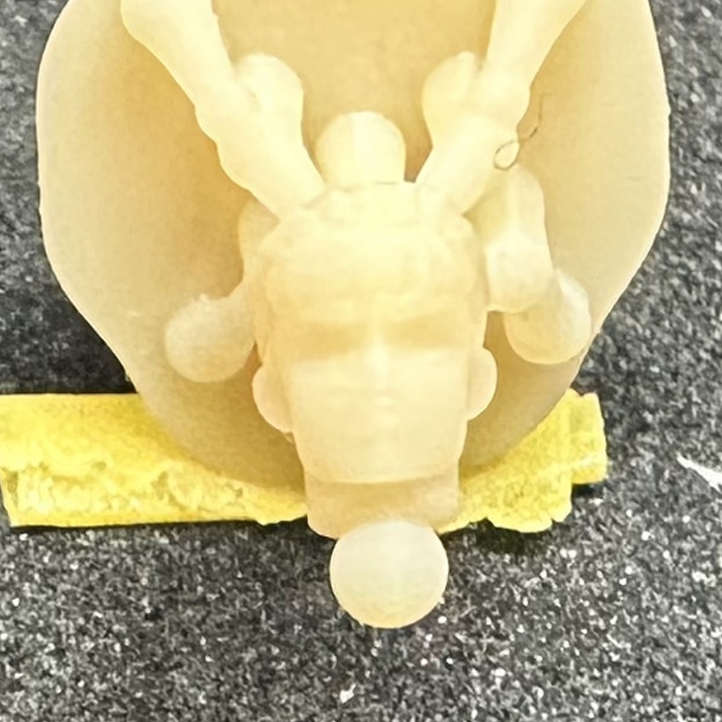 【3Dプリンター出力品】カスタム頭部パーツ 男性 若者B 短髪