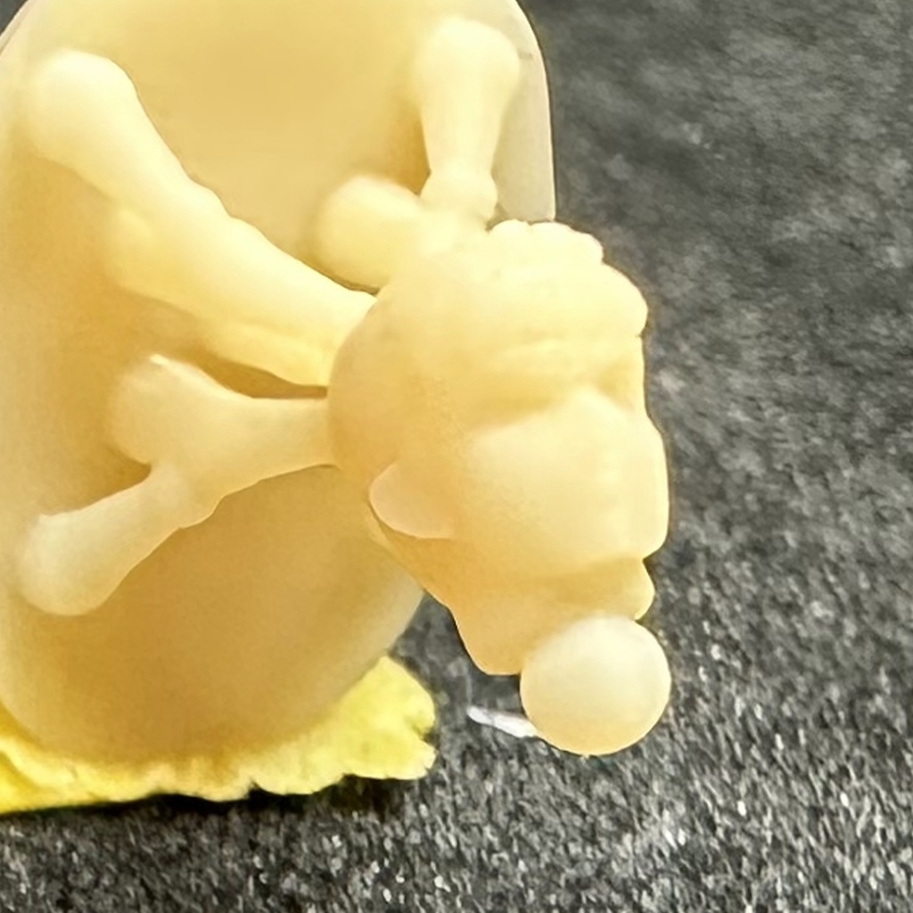 【3Dプリンター出力品】カスタム頭部パーツ 男性 若者B 短髪