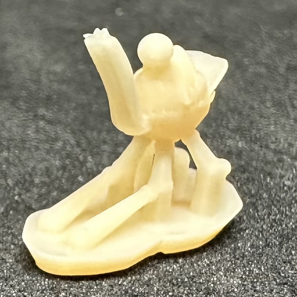 【3Dプリンター出力品】カスタム頭部パーツ 女性 ポニーテール キャップ