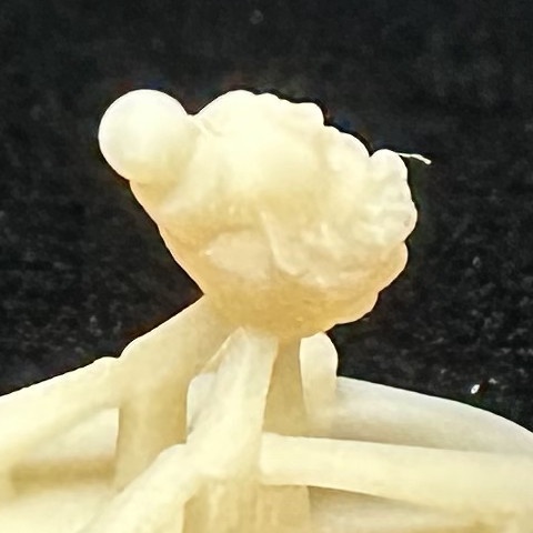 【3Dプリンター出力品】カスタム頭部パーツ 男性 太め モジャモジャ